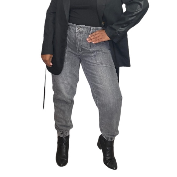 Fashion Nova Pants - Fashion Nova Joggers High Rise Denim Tapered Leg